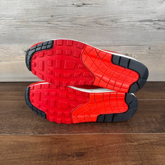 Nike Air Max 1 Mens Size 10 Gym Red Sail University Red Crimson HQ3607 687 - Picture 8 of 9